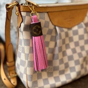 Upcycled Luxury Tassel Keychain